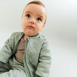 Куртка утепленная Wheat "Thermo Loui Green Stripe", зеленые полоски